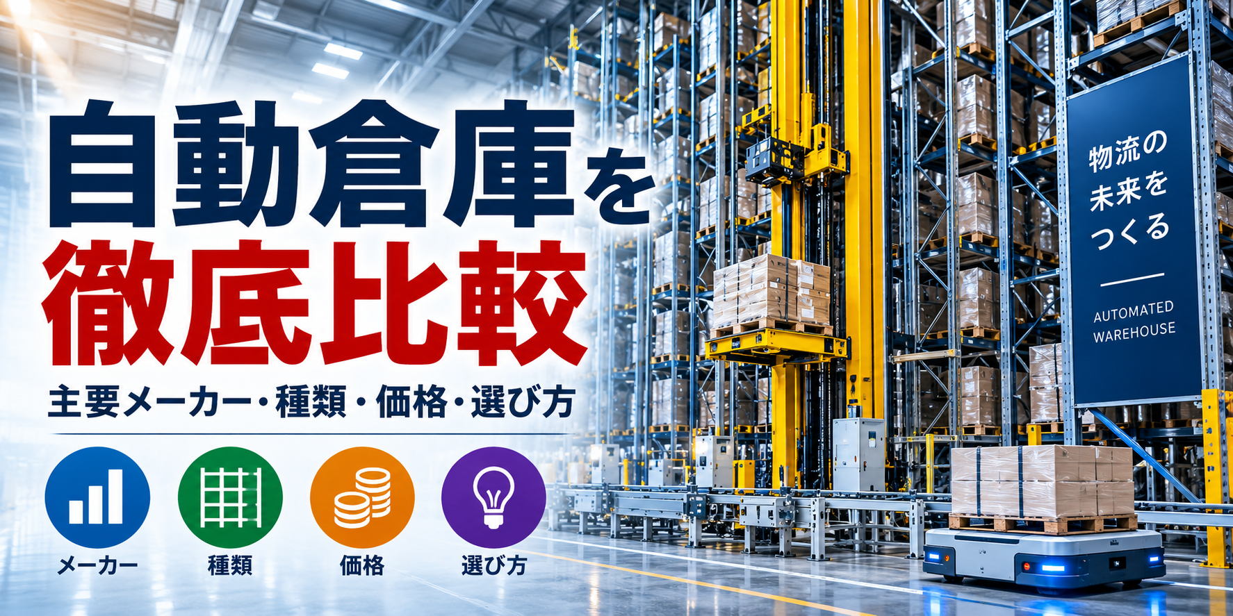自動倉庫を徹底比較｜主要メーカー・種類・価格・選び方